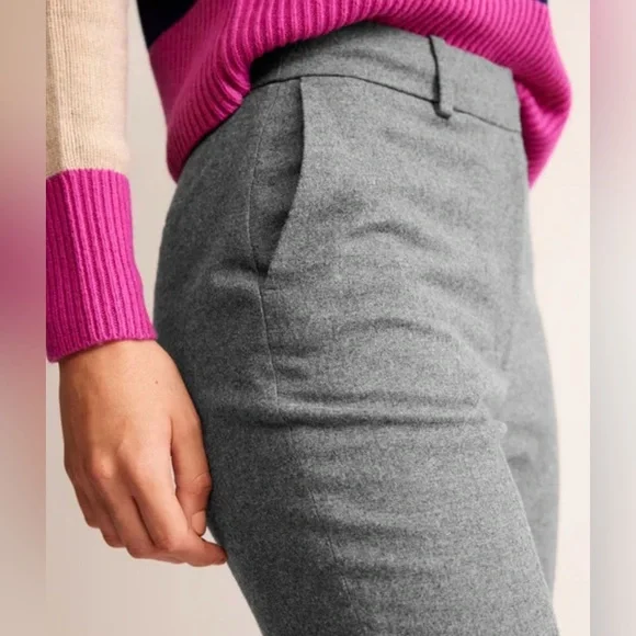 Boden Kew Wool Pants in Charcoal Marl, size 10P - Picture 4 of 8